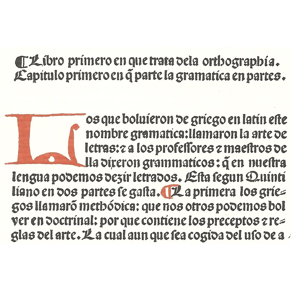 Gramática castellana-Nebrija-Incunabula & Ancient Books-facsimile book-Vicent García Editores-2 Orthography